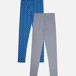 Bodycare Pack Of 2 Girls Printed Ankle-Length Cotton Leggings-image-25