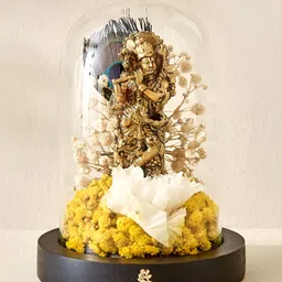 Home Centre Yellow & Gold-Toned Religious Figurine Showpiece-picture-33