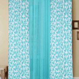 Dekor World Multicoloured Set of 3 Window Curtain-11