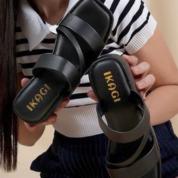 IKAGI Women Solid Regular Flatform Sandals-13