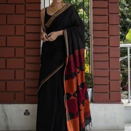 Anjaneya Sarees Zari Silk Blend Banarasi Saree-image-49