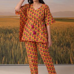 PHUTARI Printed Top with TrousersCo-Ords image 4