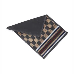 Status IRIS Grey & Beige Checked Rectangular Shaped Anti Slip Doormat image 2