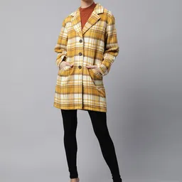 Global Republic Checked Single Breasted Overcoats-image-36