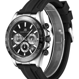 KENNETH SCOTT Men Dial & Bracelet Style Straps Analogue Multi Function Watch K23149-SSBB image 5