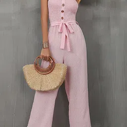 bebe Strapless Printed Basic Jumpsuit image 3