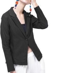 Women Solid Single Breasted Casual Blazer-image-24