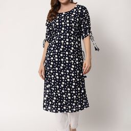 Jaipurite Polka Dot Printed Straight Kurta-picture-30