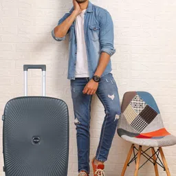 Polo Class 2-Pcs Textured Hard Sided Trolly Bag-22