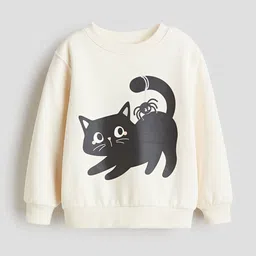 H&M Printed Brushed-Inside Sweatshirt-image-23