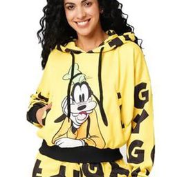 Wear Your Opinion Women Printed Crop Hoodie Sweatshirt with Jogger-image-21