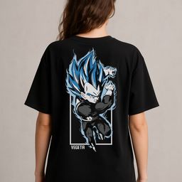 Anikmart Women Dragon Ball Z Dri-FIT Graphic Printed Round Neck Cotton Oversized T-shirt-picture-38