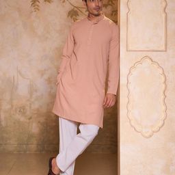 House of Chikankari Men Woven Design Festive Straight Kurta-image-53