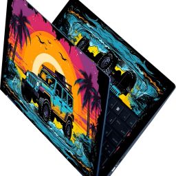 Techfit Full Body Laptop Skin for Laptops Upto 15.6 Inch - Sunset Adventure Jeep HD Sticker No Residue Removable Self Adhesive Vinyl Laptop Decal 16.5-image-29