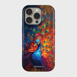 PEEPERLY Women iPhone 13 Pecock Fire Impact Resistant Back Case-picture-22