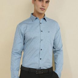 Allen Solly Men Slim Fit Spread Collar Floral Printed Cotton Formal Shirt-image-51