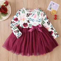 MAYARA FASHION Girls Floral Print Fit & Flare Dress-image-58