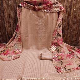Mitera Embroidered Unstitched Dress Material-image-27