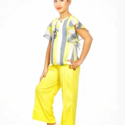 HSS TRENDS Kids-Unisex Yellow Cotton Blend Clothing Set-image-75