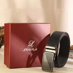 LOOPA Men Textured Leather Formal Belt-picture-13