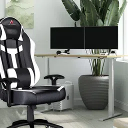 ASE GAMING White Ranger Series Adjustable Neck & Lumbar Pillow Gaming Chair-image-81