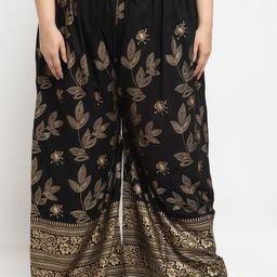 STYLE PREZONE Women Floral Printed Relaxed Pleated Trousers-picture-5