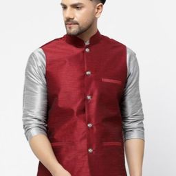 TS LIFESTYLE Men Mandarin Collar Nehru Jacket-image-70