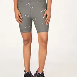 POOJARAN SAREE Women Printed High-Rise Yoga Sports Shorts-picture-21
