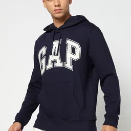 GAP Brand Logo Print Hooded Sweatshirt-picture-12
