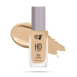 RED 4 HD High Definition Matte Finish Foundation - 40 ml- Shade - 04 image 3