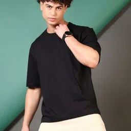 V-Mart Men Solid Round Neck Cotton T-shirt-image-37