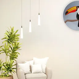 THE QUIRKY HOME Grey & Black Toucan Premium Printed Ceramic Wall Plates-image-44