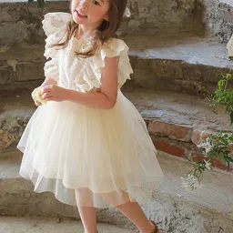 LULU & SKY Flutter Sleeve Fit & Flare Dress-picture-14