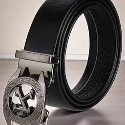 Killer Men Textured Alphabet Letter Autlock Slider Buckle Belt-image-62
