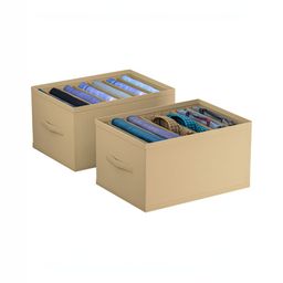 Myntra Elegant Homes Brown 2 Pieces Wardrobe Drawer Organisers-26