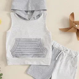 LULU & SKY Boys Colourblocked Top with Shorts-image-93