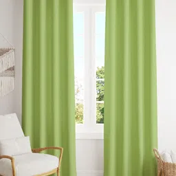 Parda Online Green Black Out Long Door Curtain-image-49