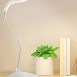 Myntra Elegant Homes White Acrylic Abstract Shaped Table Lamp with Bulb-22