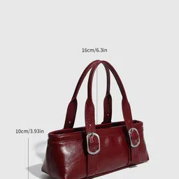 CORSICA PU Structured Shoulder Bag with Quilted image 3