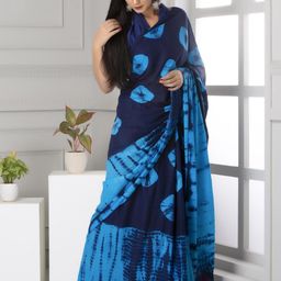 Pinkcity Trade World Blue Pure Cotton Ikat Sarees-picture-11