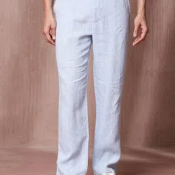 Fabindia Men Straight Fit Trousers-picture-27