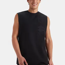 Jockey Men Super Combed Cotton Rich Graphic Print Round Neck Oversized Tank Top - MZ07-image-41