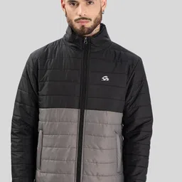 ADRO Men Colourblocked Windcheater Bomber with Patchwork Jacket-picture-33