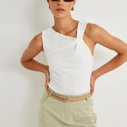 Koton Women Solid V-Neck Top-image-66