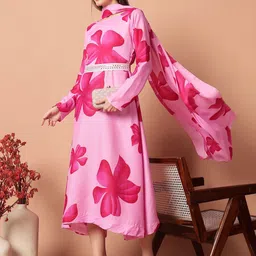 Femvy Women Floral Printed Anarkali Kurta-image-61
