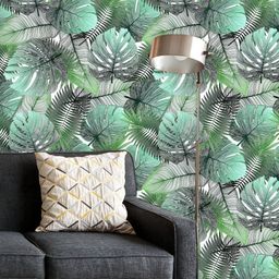 ArtzFolio Printed UV-Resistant Anti-Bacterial Tropical Palm Leaves Peel & Stick Wallpaper-image-5