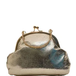 Vdesi Gold Toned Wrist Loop Embellished Box Clutch-image-72