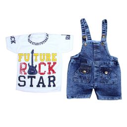 BAESD Infants Printed Denim Dungarees-23