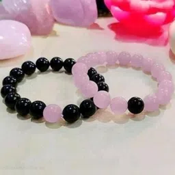 Divine souvenirs Unisex Set Of 2 Artificial Beaded Elasticated Bracelet-6