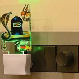SOMIL 3D Illusion Effect Multicolour Shiv Ling Printed Led Night Lamp-image-47